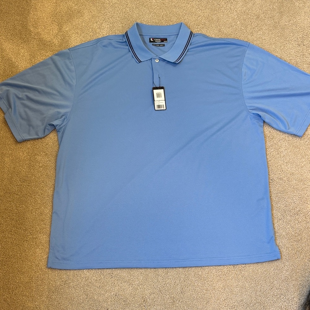Men's Blue Polo Shirt by Linkstech